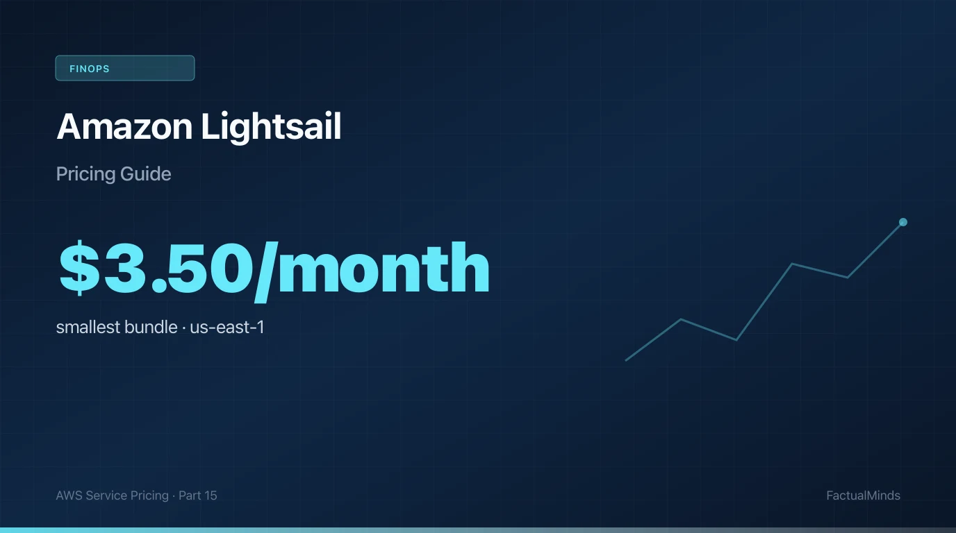 Amazon Lightsail Pricing: Why the $3.50/Month Bundle Is Both a Steal and a Trap