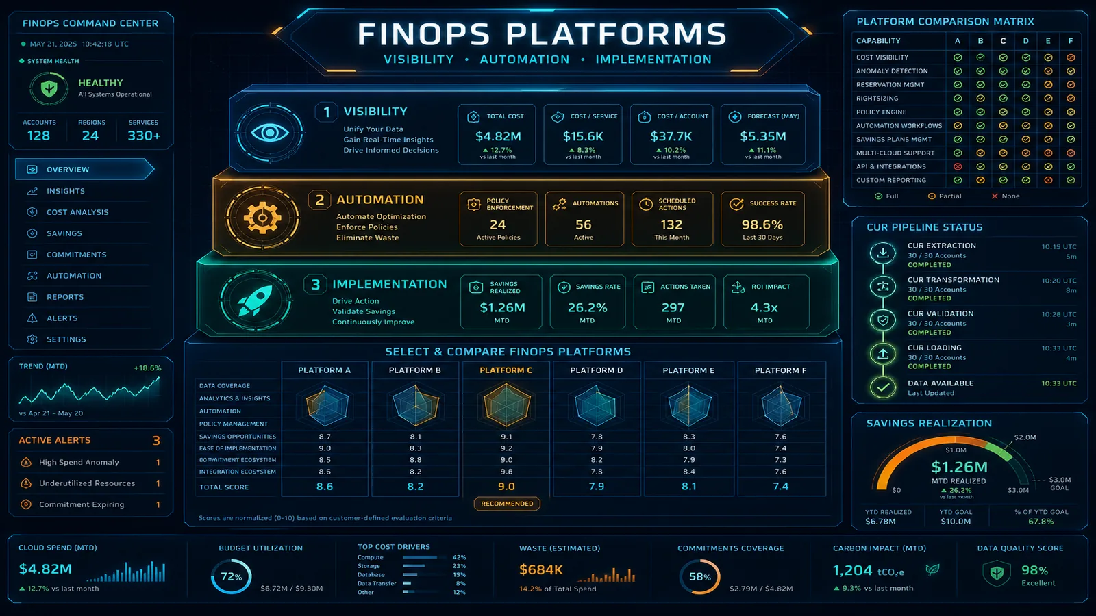 Which FinOps Platform Fits on AWS — and Who Implements It