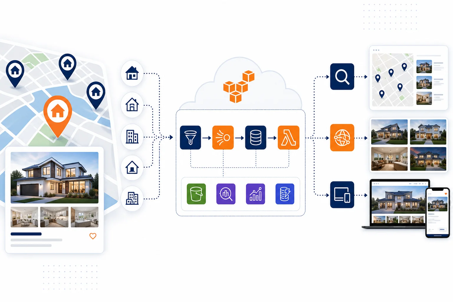 Real Estate PropTech on AWS (2026): MLS Ingest, Geo Search, and Image Pipeline Reference Architecture