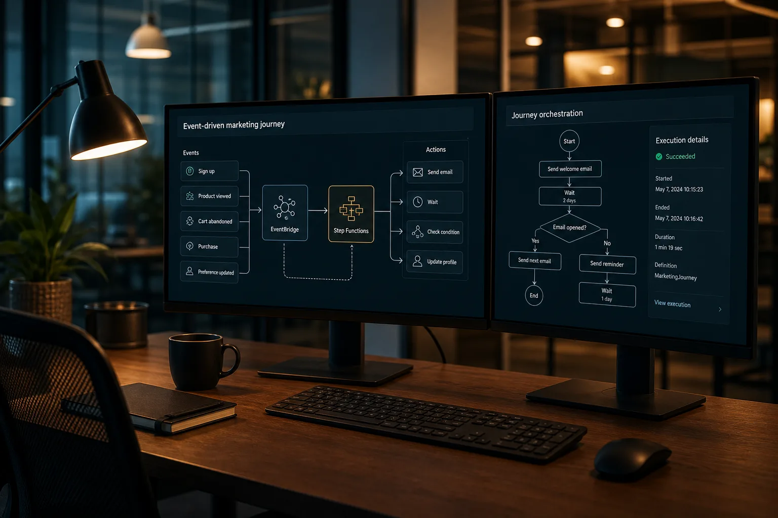 AWS SES Marketing Automation with EventBridge and Step Functions (2026)
