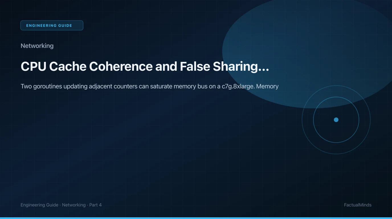 CPU Cache Coherence and False Sharing for Cloud Backend Engineers